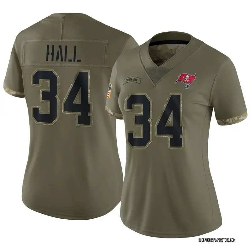 Nike Bryce Hall Tampa Bay Buccaneers Limited Olive 2022 Salute To Service Jersey - Women's