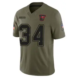 Nike Bryce Hall Tampa Bay Buccaneers Limited Olive 2025 Salute to Service Jersey - Men's