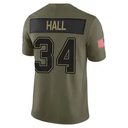 Nike Bryce Hall Tampa Bay Buccaneers Limited Olive 2025 Salute to Service Jersey - Youth