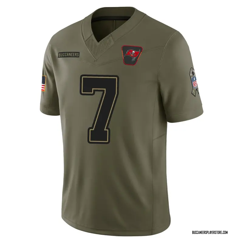 Nike Bucky Irving Tampa Bay Buccaneers Limited Olive 2025 Salute to Service Jersey - Youth