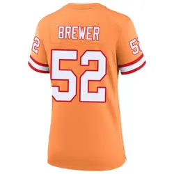 Nike C.J. Brewer Tampa Bay Buccaneers Game Cream sicle 50th Season Jersey - Women's