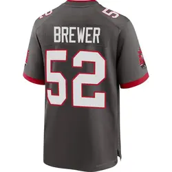 Nike C.J. Brewer Tampa Bay Buccaneers Game Pewter Alternate Jersey - Men's