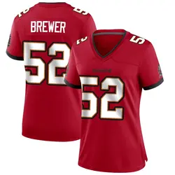 Nike C.J. Brewer Tampa Bay Buccaneers Game Red Team Color Jersey - Women's