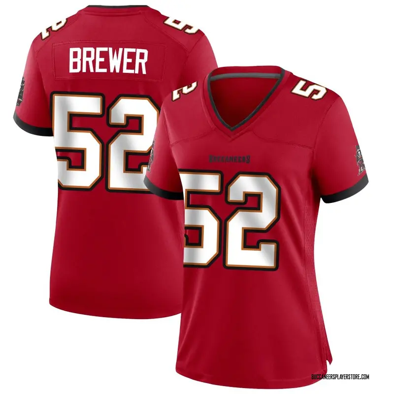 Nike C.J. Brewer Tampa Bay Buccaneers Game Red Team Color Jersey - Women's
