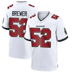 Nike C.J. Brewer Tampa Bay Buccaneers Game White Jersey - Youth
