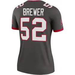 Nike C.J. Brewer Tampa Bay Buccaneers Legend Pewter Alternate Jersey - Women's