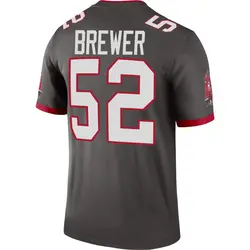 Nike C.J. Brewer Tampa Bay Buccaneers Legend Pewter Alternate Jersey - Youth