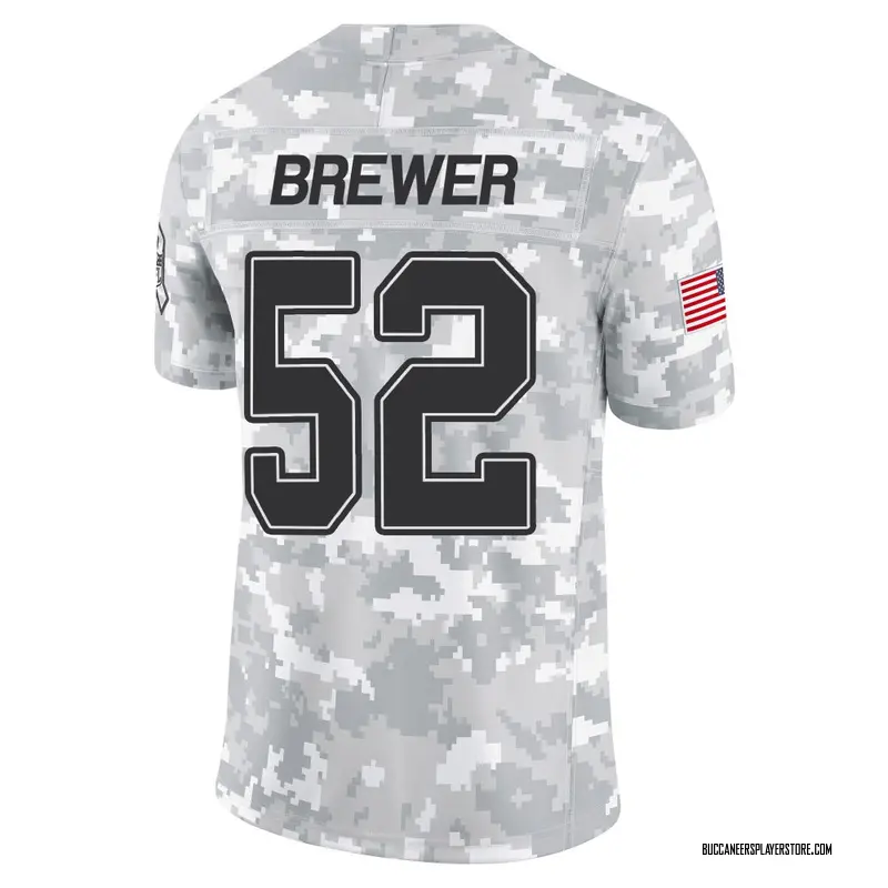 Nike C.J. Brewer Tampa Bay Buccaneers Limited Arctic Camo 2024 Salute to Service Jersey - Men's