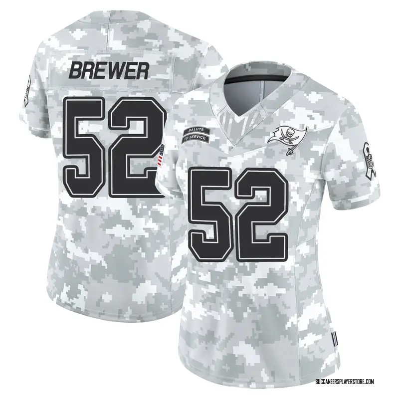 Nike C.J. Brewer Tampa Bay Buccaneers Limited Arctic Camo 2024 Salute to Service Jersey - Women's