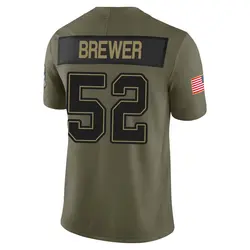 Nike C.J. Brewer Tampa Bay Buccaneers Limited Olive 2025 Salute to Service Jersey - Youth