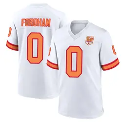 Nike Caden Fordham Tampa Bay Buccaneers Game White '76 50th Season Jersey - Youth