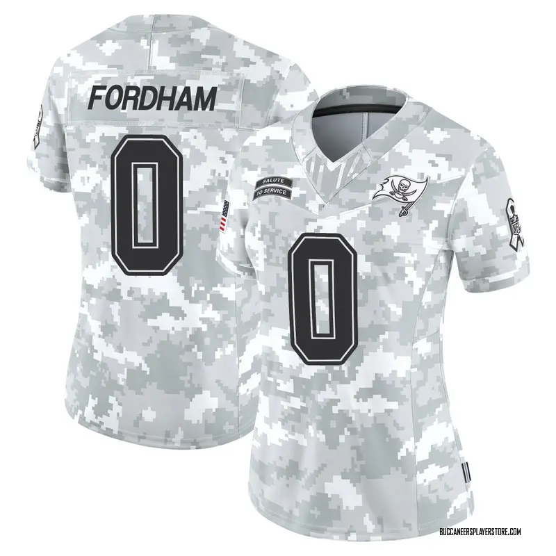 Nike Caden Fordham Tampa Bay Buccaneers Limited Arctic Camo 2024 Salute to Service Jersey - Women's