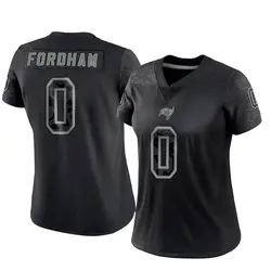 Nike Caden Fordham Tampa Bay Buccaneers Limited Black Reflective Jersey - Women's