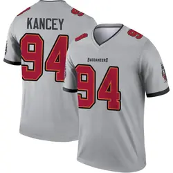 Nike Calijah Kancey Tampa Bay Buccaneers Legend Gray Inverted Jersey - Youth