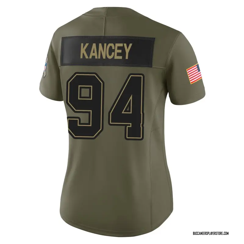 Nike Calijah Kancey Tampa Bay Buccaneers Limited Olive 2025 Salute to Service Jersey - Women's