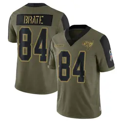 Nike Cameron Brate Tampa Bay Buccaneers Limited Olive 2021 Salute To Service Jersey - Youth