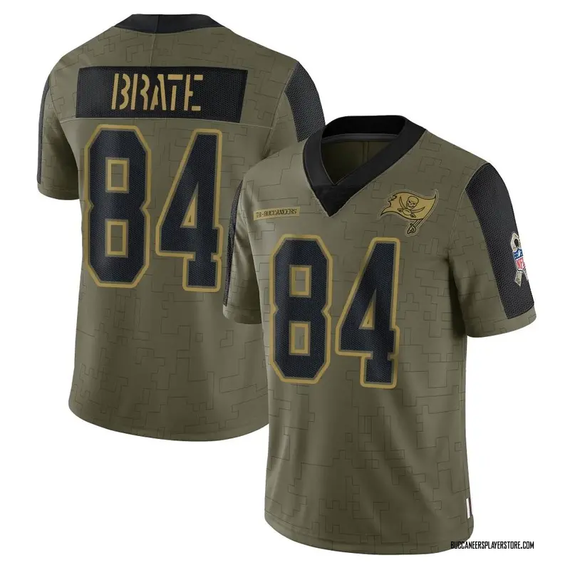 Nike Cameron Brate Tampa Bay Buccaneers Limited Olive 2021 Salute To Service Jersey - Youth