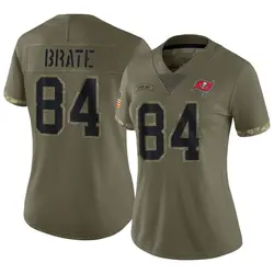 Nike Cameron Brate Tampa Bay Buccaneers Limited Olive 2022 Salute To Service Jersey - Women's