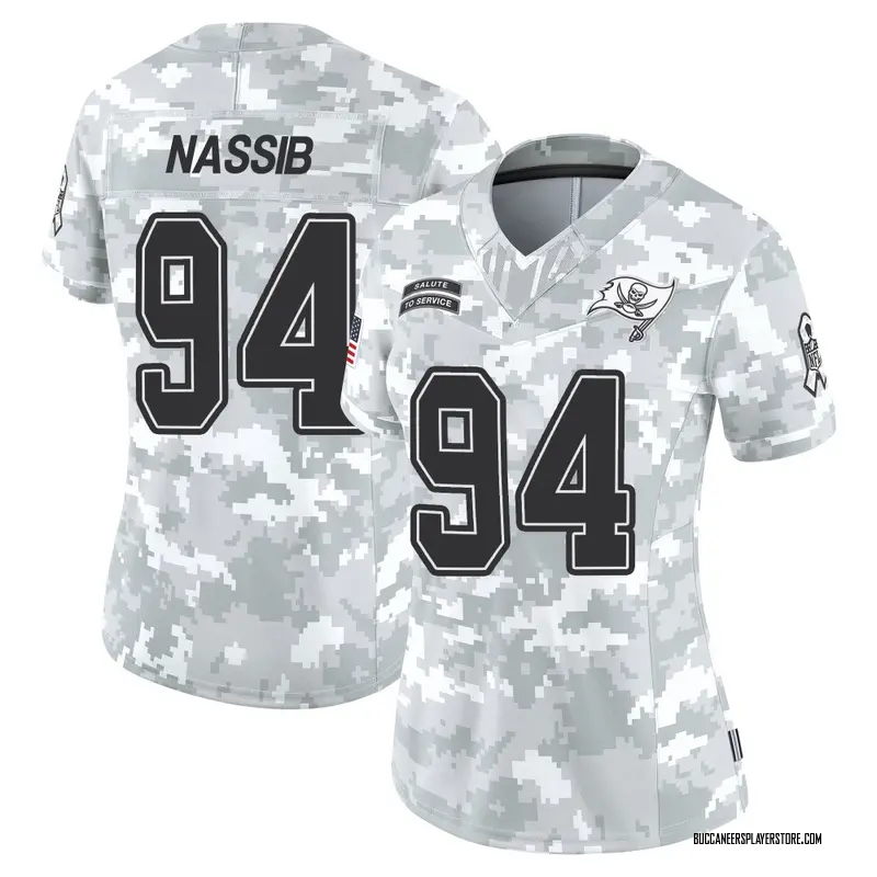 Nike Carl Nassib Tampa Bay Buccaneers Limited Arctic Camo 2024 Salute to Service Jersey - Women's