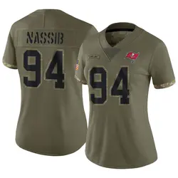 Nike Carl Nassib Tampa Bay Buccaneers Limited Olive 2022 Salute To Service Jersey - Women's