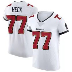 Nike Charlie Heck Tampa Bay Buccaneers Elite White Vapor Jersey - Men's