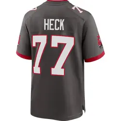 Nike Charlie Heck Tampa Bay Buccaneers Game Pewter Alternate Jersey - Youth