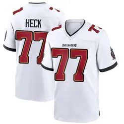 Nike Charlie Heck Tampa Bay Buccaneers Game White Jersey - Youth