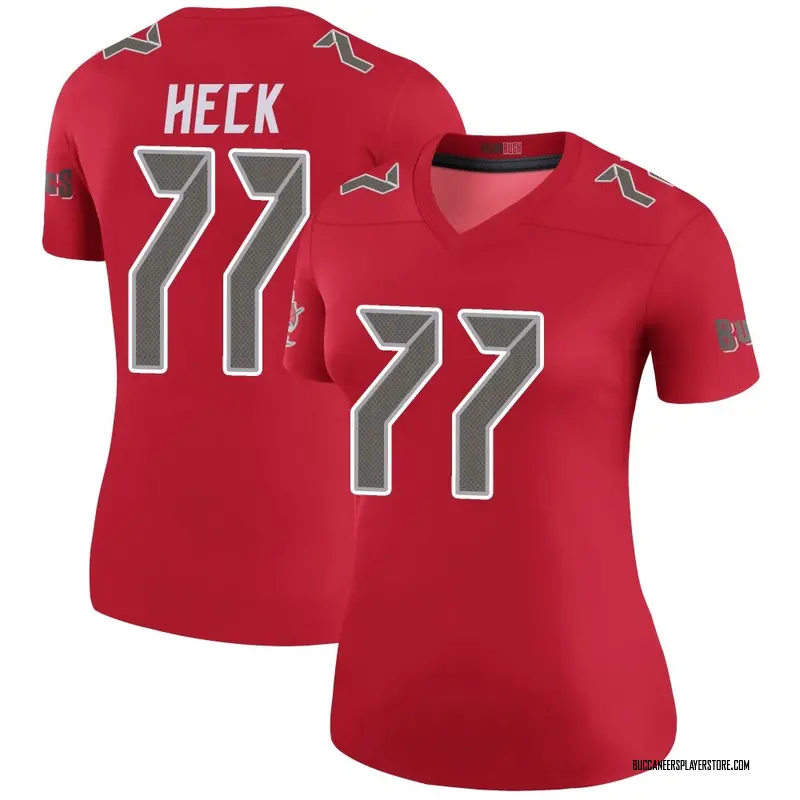 Nike Charlie Heck Tampa Bay Buccaneers Legend Red Color Rush Jersey - Women's