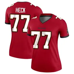 Nike Charlie Heck Tampa Bay Buccaneers Legend Red Jersey - Women's