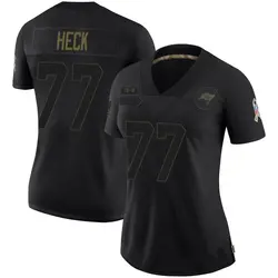 Nike Charlie Heck Tampa Bay Buccaneers Limited Black 2020 Salute To Service Jersey - Women's