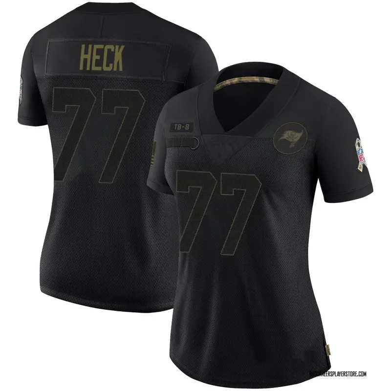 Nike Charlie Heck Tampa Bay Buccaneers Limited Black 2020 Salute To Service Jersey - Women's