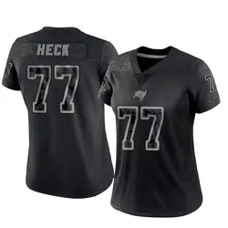 Nike Charlie Heck Tampa Bay Buccaneers Limited Black Reflective Jersey - Women's