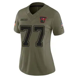 Nike Charlie Heck Tampa Bay Buccaneers Limited Olive 2025 Salute to Service Jersey - Women's