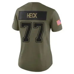 Nike Charlie Heck Tampa Bay Buccaneers Limited Olive 2025 Salute to Service Jersey - Women's