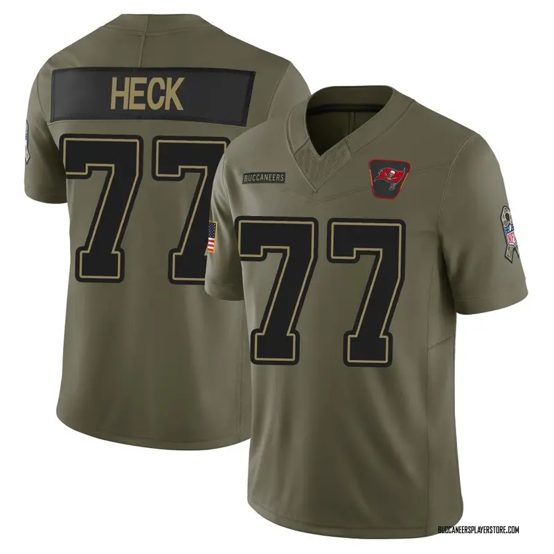 Nike Charlie Heck Tampa Bay Buccaneers Limited Olive 2025 Salute to Service Jersey - Youth