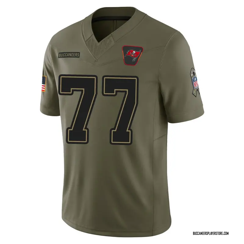 Nike Charlie Heck Tampa Bay Buccaneers Limited Olive 2025 Salute to Service Jersey - Youth