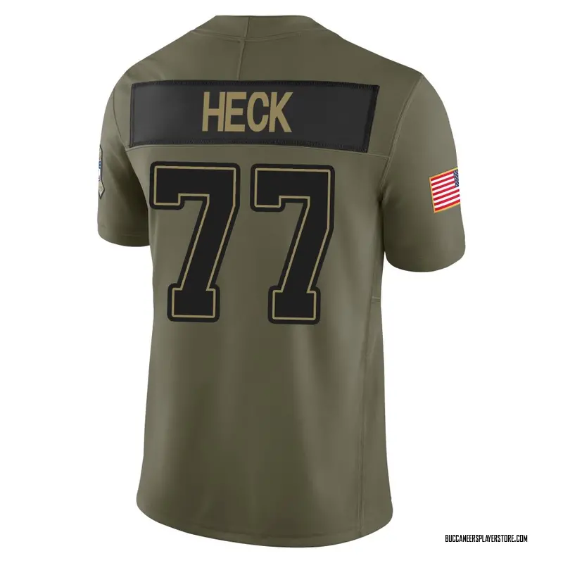 Nike Charlie Heck Tampa Bay Buccaneers Limited Olive 2025 Salute to Service Jersey - Youth