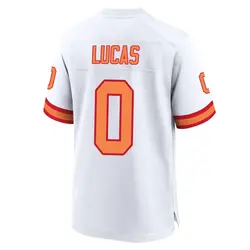 Nike Chase Lucas Tampa Bay Buccaneers Game White '76 50th Season Jersey - Youth