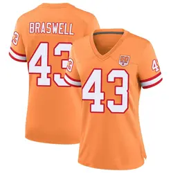Nike Chris Braswell Tampa Bay Buccaneers Game Cream sicle 50th Season Jersey - Women's