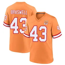 Nike Chris Braswell Tampa Bay Buccaneers Game Cream sicle 50th Season Jersey - Youth