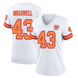 Nike Chris Braswell Tampa Bay Buccaneers Game White '76 50th Season Jersey - Women's