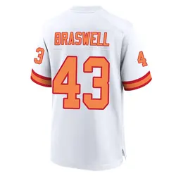 Nike Chris Braswell Tampa Bay Buccaneers Game White '76 50th Season Jersey - Youth