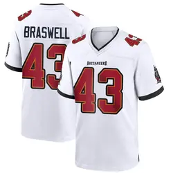 Nike Chris Braswell Tampa Bay Buccaneers Game White Jersey - Men's
