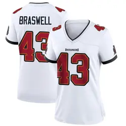 Nike Chris Braswell Tampa Bay Buccaneers Game White Jersey - Women's