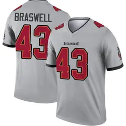 Nike Chris Braswell Tampa Bay Buccaneers Legend Gray Inverted Jersey - Men's