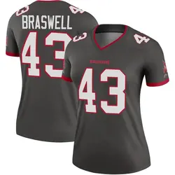 Nike Chris Braswell Tampa Bay Buccaneers Legend Pewter Alternate Jersey - Women's