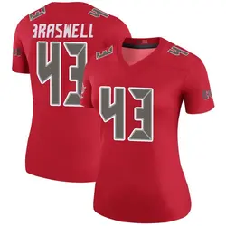 Nike Chris Braswell Tampa Bay Buccaneers Legend Red Color Rush Jersey - Women's
