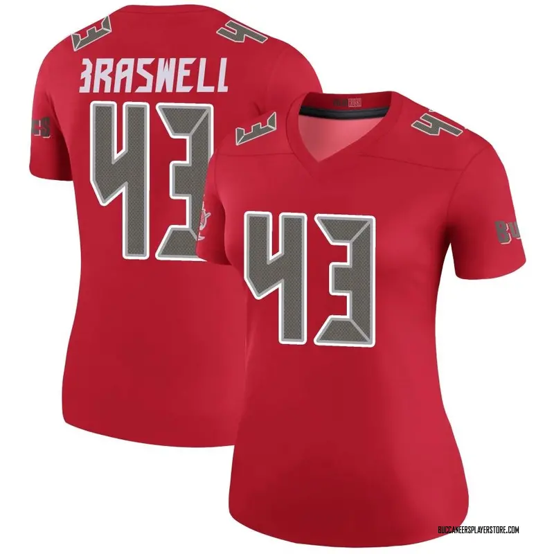 Nike Chris Braswell Tampa Bay Buccaneers Legend Red Color Rush Jersey - Women's