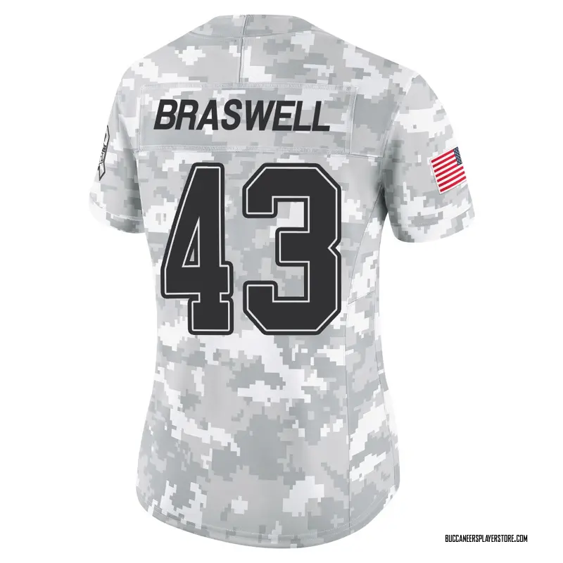 Nike Chris Braswell Tampa Bay Buccaneers Limited Arctic Camo 2024 Salute to Service Jersey - Women's