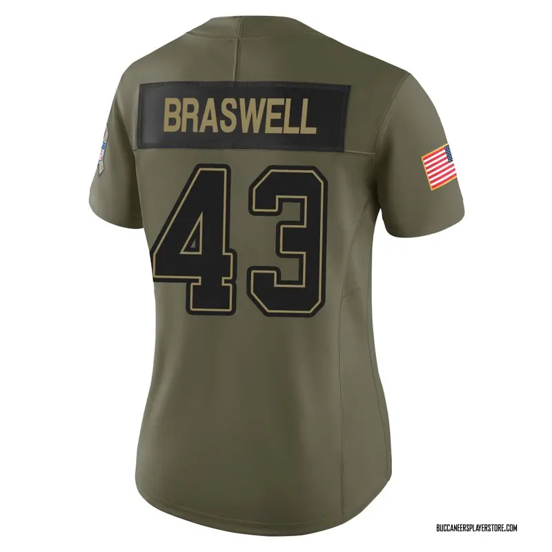 Nike Chris Braswell Tampa Bay Buccaneers Limited Olive 2025 Salute to Service Jersey - Women's